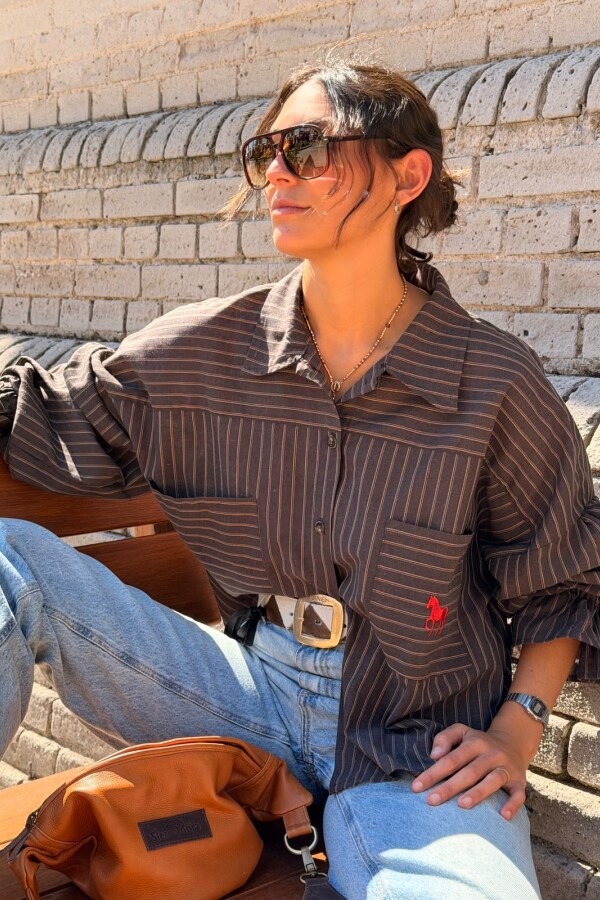 The Ranch Shirt Chocolate / Beige