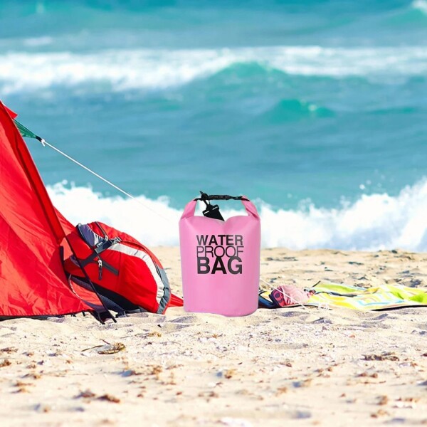 Bolso 2 Litros Celular Playa Piscina Impermeable Estanco Variante Color Rosa