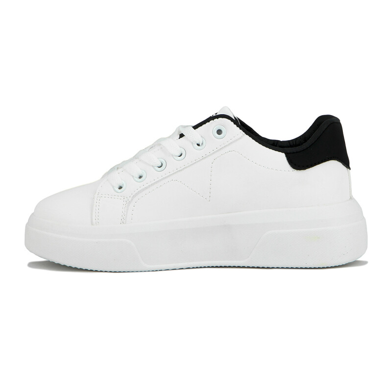 Austral Calzado Casual Chiara C/Plataforma Acordonado - Blanco Blanco