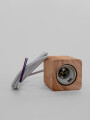 Lampra De Techo Rectangular Cable 1m, Caja Pvc 8 Color Unico