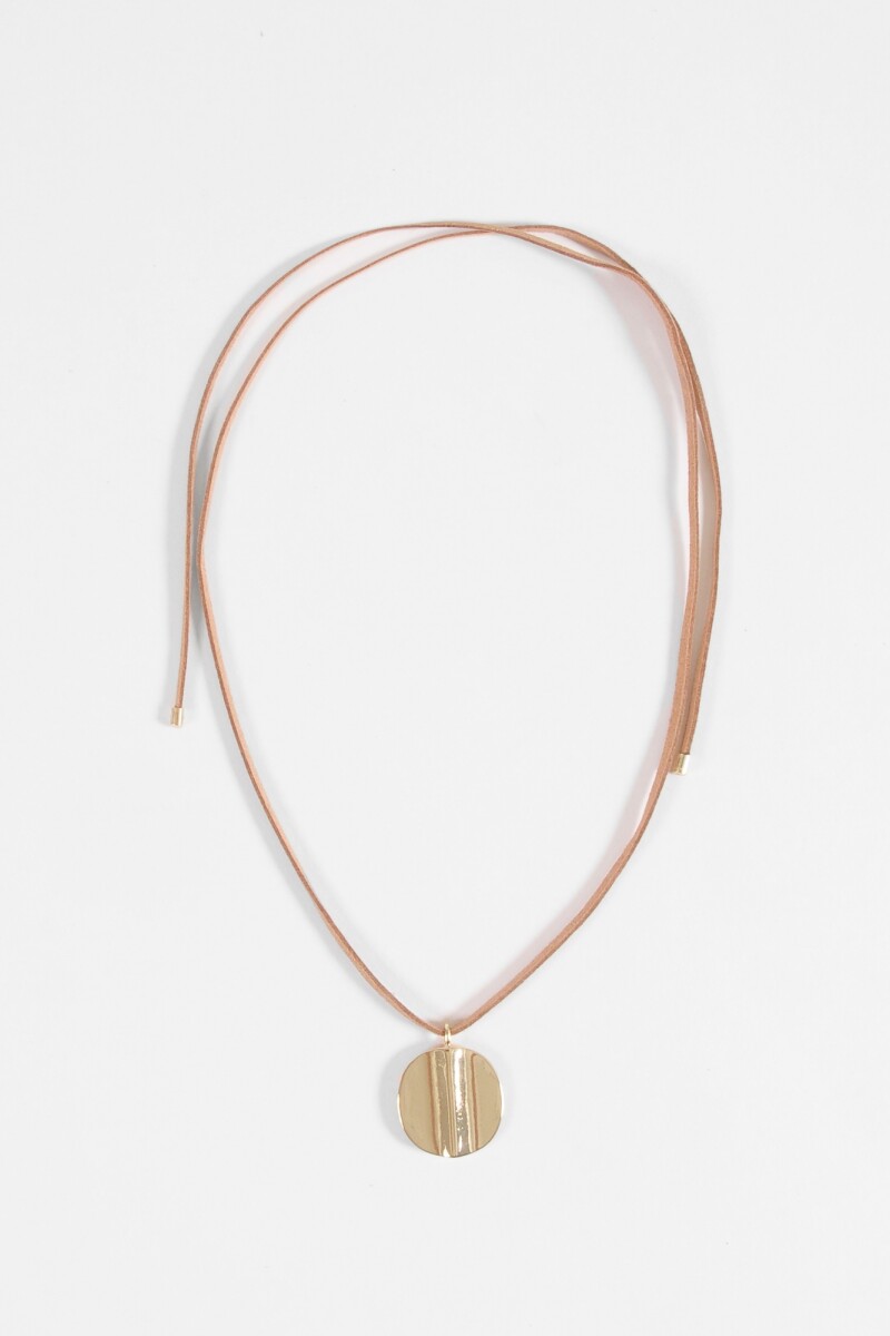 Collar cordón dije metal dorado
