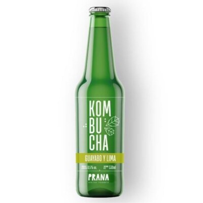 Kombucha guayabo y lima 330 ml Prana Kombucha Prana Guayabo Y Lima