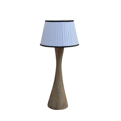LÁMPARA DE PIE MADERA NATURAL-BEIGE M-24236