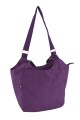 Bolso de Hombro en Tafeta Amasada Violeta