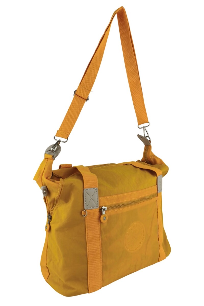 Bolso grande en tafeta amasada Amarillo