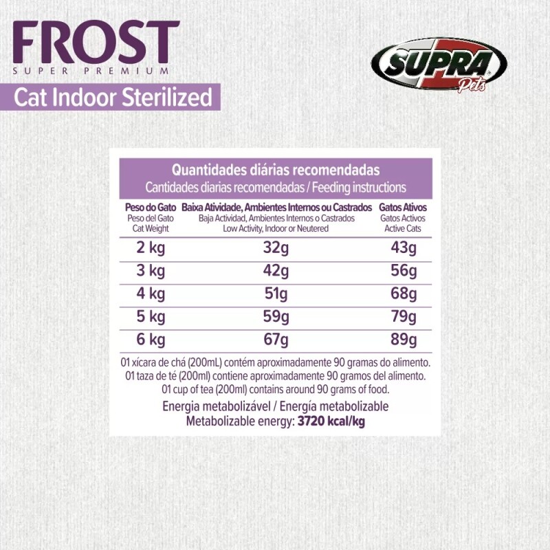 FROST GATOS ADULTOS Y/O CASTRADOS 2 BOLSAS DE 7,5 KG + 2 KG GRATIS + COMEDERO Y BEBEDERO DE REGALO