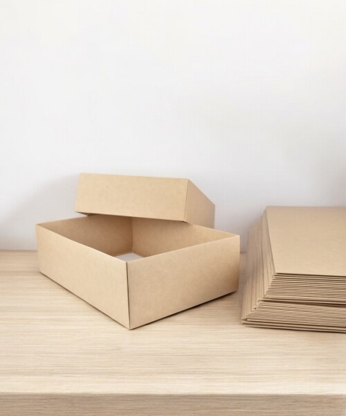 Pack x 20 unid - caja 08 20x30x9 cm eco REVERSIBLE BLANCO – MADERA