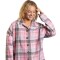 CHERRY FLANNEL SHIRT PINK