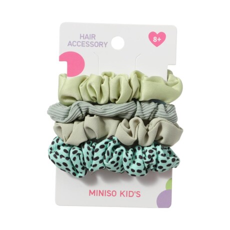 Goma de cabello 4pcs verde