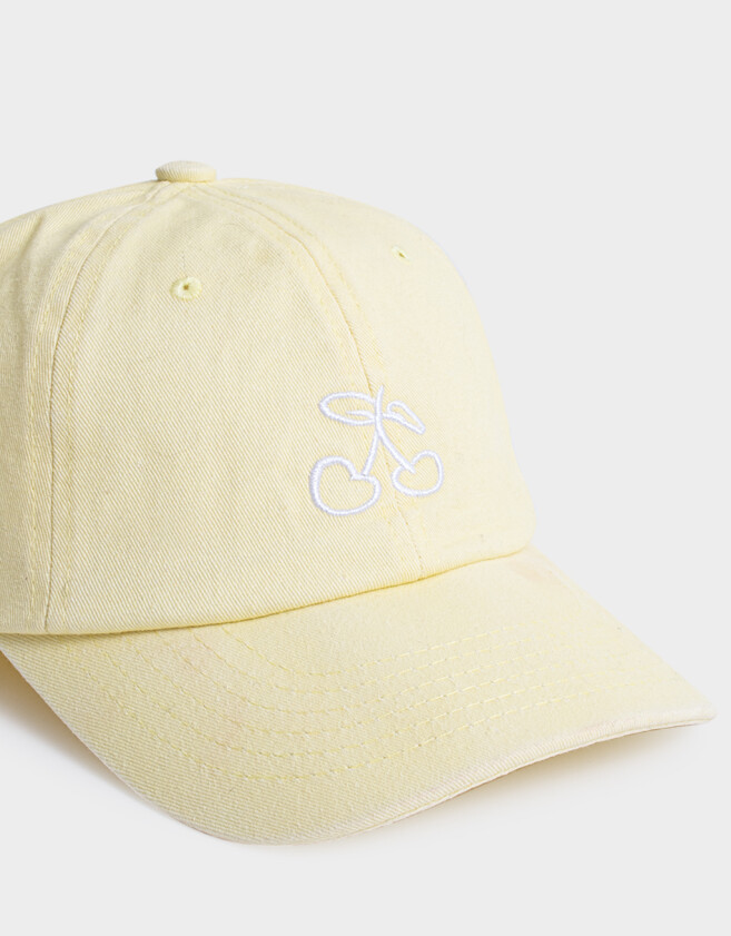 Caps Denim Gorra Canvas Cherry - Amarillo Claro