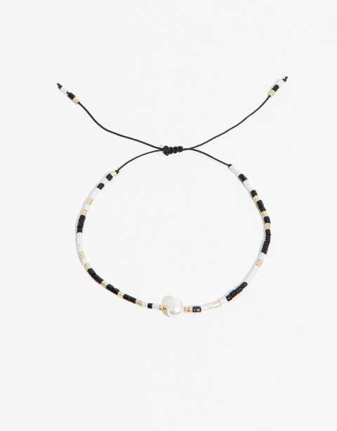 Pulseras Flexibles Canutillos Pulsera Con Beads - Combinacion Multicolor