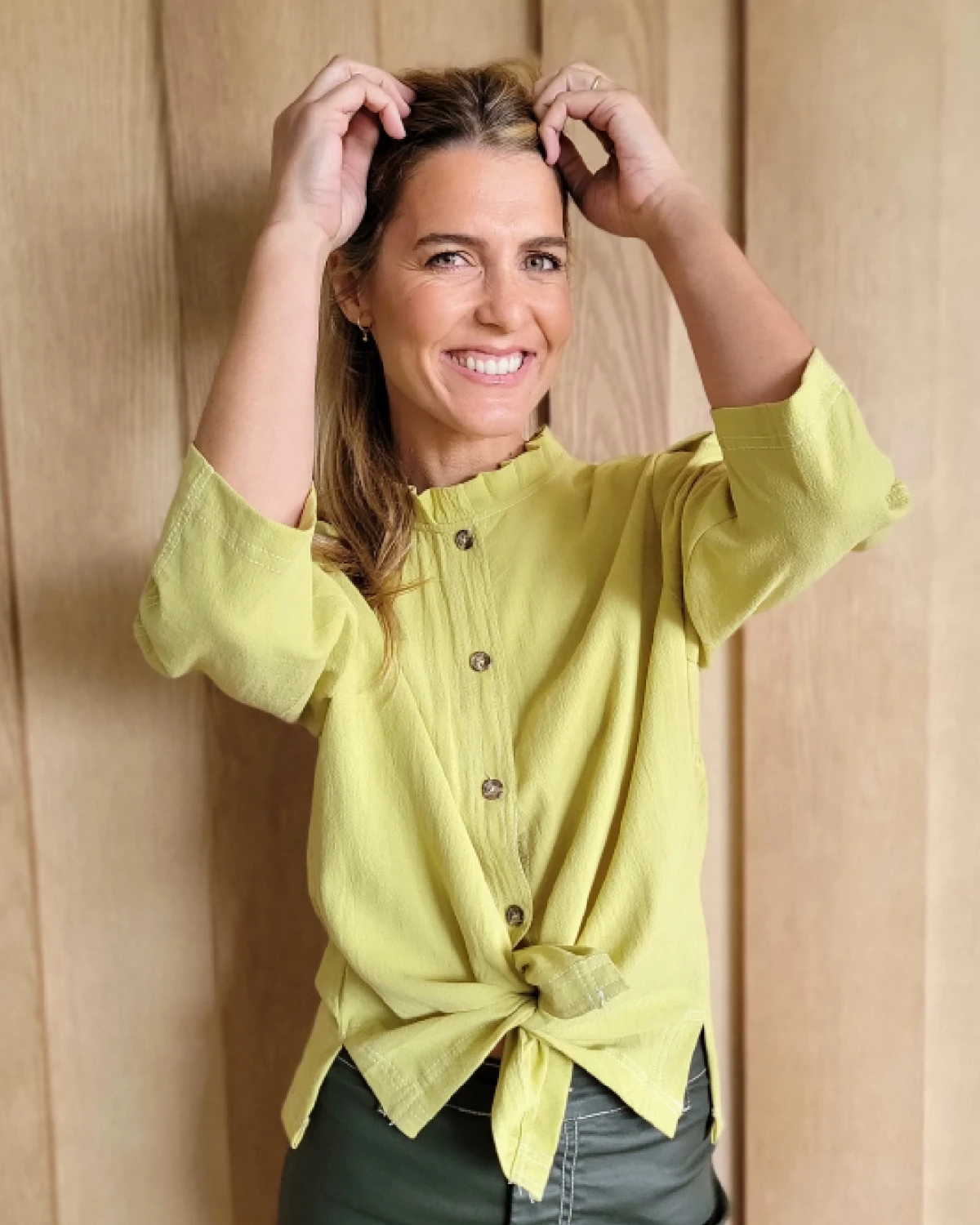 Camisa Carlotta pistacho 1