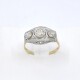 Anillo Oro 18K De 2 Tonos, Brillantes Y Diamantes Anillo Oro 18K De 2 Tonos, Brillantes Y Diamantes