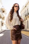 Pollera Beatriz Marrón