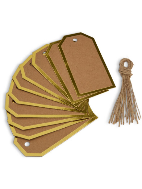 Etiquetas de regalo navideña TOR 10 unidades marrón Etiquetas de regalo navideña TOR 10 unidades marrón