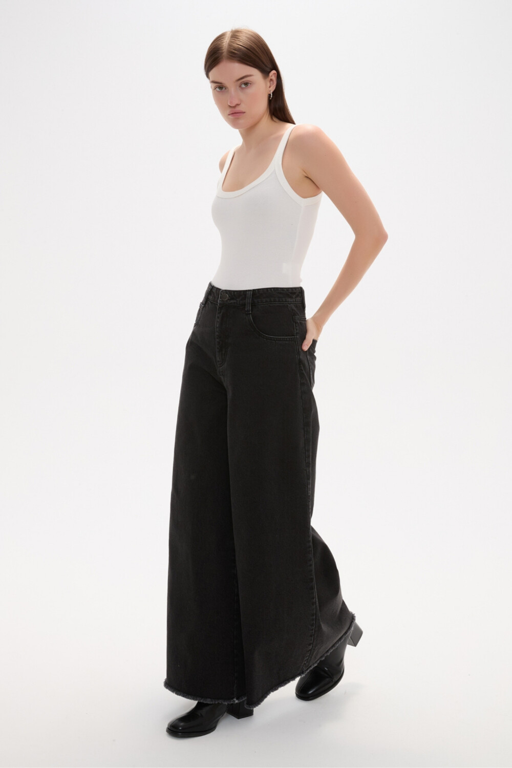 Pantalon Darling Gris Medio