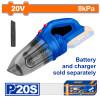 ASPIRADORA A BATERÍA P20S 20V 0.45L C/ACCESORIO SIN BATERIA SIN CARGADOR WADFOW ASPIRADORA A BATERÍA P20S 20V 0.45L C/ACCESORIO SIN BATERIA SIN CARGADOR WADFOW