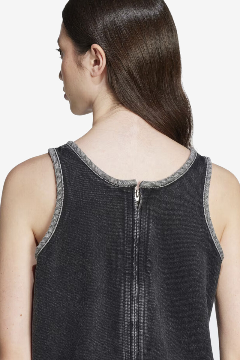 DENIM 3S DRESS Negro