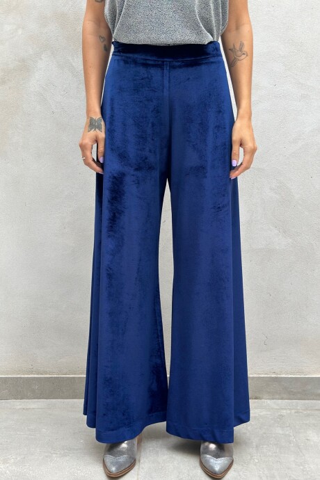 PANTALON TERCIOPELO KENZA AZUL