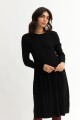 Vestido tejido manga larga NEGRO