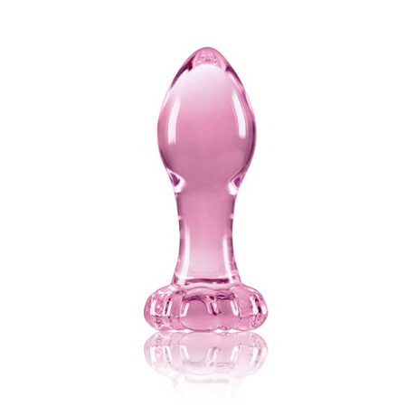 Plug Anal Vidrio Rosa Crustál Plug Anal Vidrio Rosa Crustál
