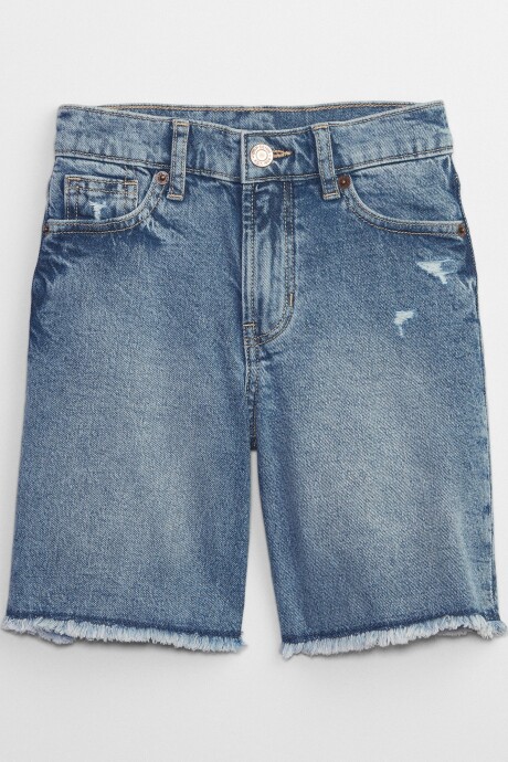 Bermuda Jean Loose Niña Medium Wash