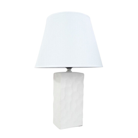 Lampara de mesa con base rectangular de ceramica Lampara de mesa con base rectangular de ceramica