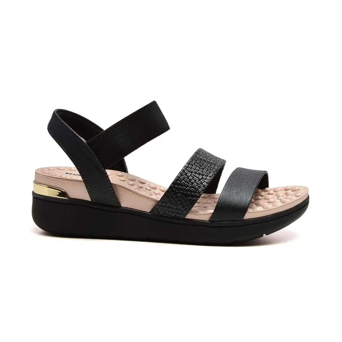 SANDALIA CASUAL CONFORT MARIE BLACK - KORIUM 