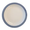 Plato con borde azul 26cm. Plato con borde azul 26cm.