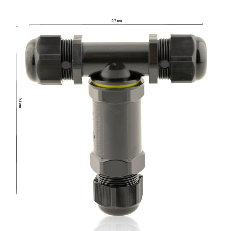 CONECTOR EMPALME ELECTRICO IP68 Conector Empalme Eléctrico Tipo T De Exterior IP68