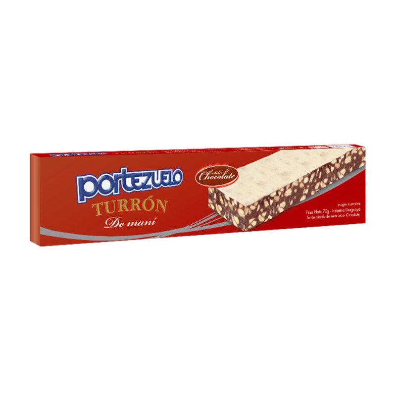 TURRON SABOR CHOCOLATE PORTEZUELO 70G Turron Sabor Chocolate Portezuelo 70g