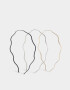Vinchas Sets Set por 3 Set De Vinchas Rígidas Wavy - Combinacion Tricolor