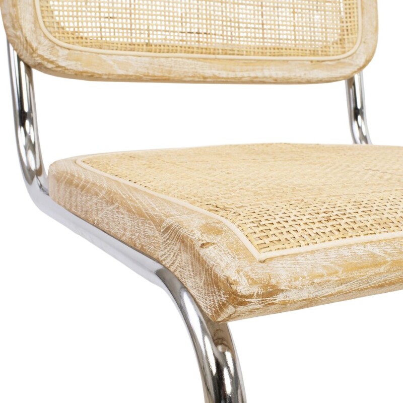 Silla BAUHAUS - Rattan y Madera Natural Silla BAUHAUS - Rattan y Madera Natural