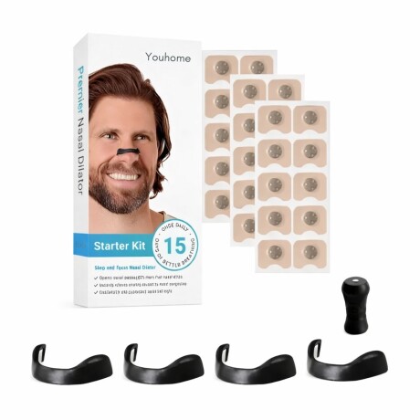 Dilatador Nasal Clip Magnetico Tiras Nasales 15 Par Parches Dilatador Nasal Clip Magnetico Tiras Nasales 15 Par Parches