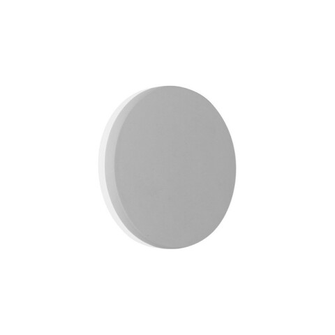 Aplique pared redondo bco 12W cálida IP65 600lm ZU0325