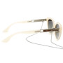 Lentes De Sol Bambu E Madeira Cat - Unisex Gradiente Verde/Blanco