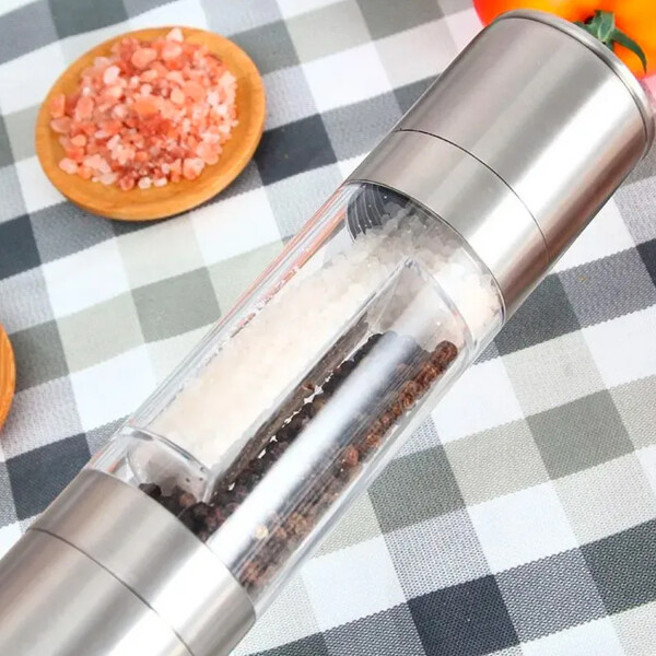 Molinillo 2 En 1 De Acero Inoxidable Sal Y Pimienta Zx-s22 MOLINILLO DE PIMIENTA ZX-S22