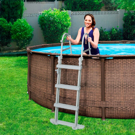 Piscina Bestway Rattan 9150 L Estructural 366x100 Marrón chocolate
