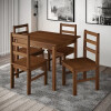 Juego De Comedor 4 Sillas De Madera - La Tentación Color Cera Juego De Comedor 4 Sillas De Madera - La Tentación Color Cera