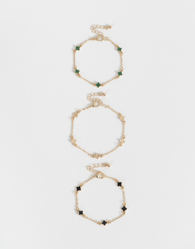 Pulseras Flexibles Sets Lucky Set De Pulseras Lucky - Dorado