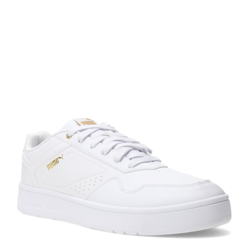 Championes de Hombre Puma Court Classic Blanco - Dorado