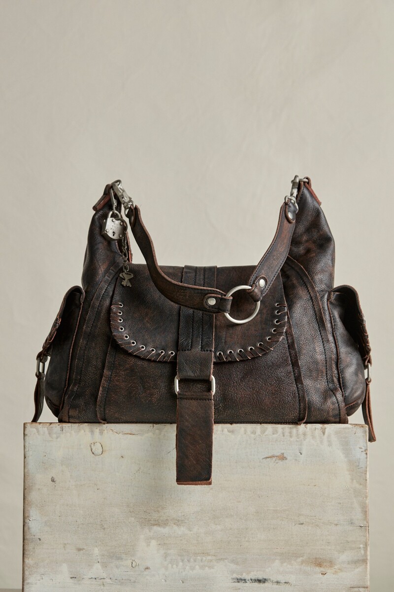 CARTERA HOBO LEIGH Negro