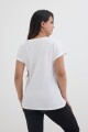 Remera estrella de lentejuela BLANCO