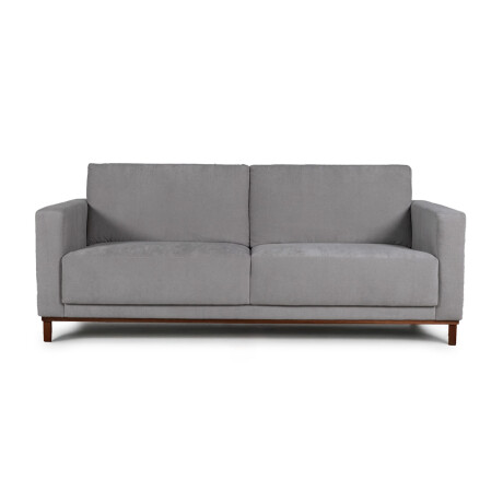 Sofá Barcelo- Tela Microfibra - 2,5 cuerpos Kruger 06-155 (Ceniza)