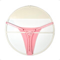 Tanga Colaless Ajustable De Encaje Trasero Rosa