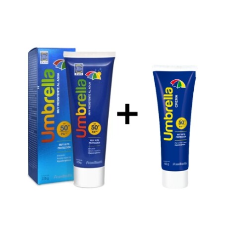 UMBRELLA CREMA FPS 50 225ml + UMBRELLA CR 60 GR GRATIS UMBRELLA CREMA FPS 50 225ml + UMBRELLA CR 60 GR GRATIS