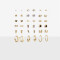 Aros Sets De metal Set De Aros De Metal - Dorado