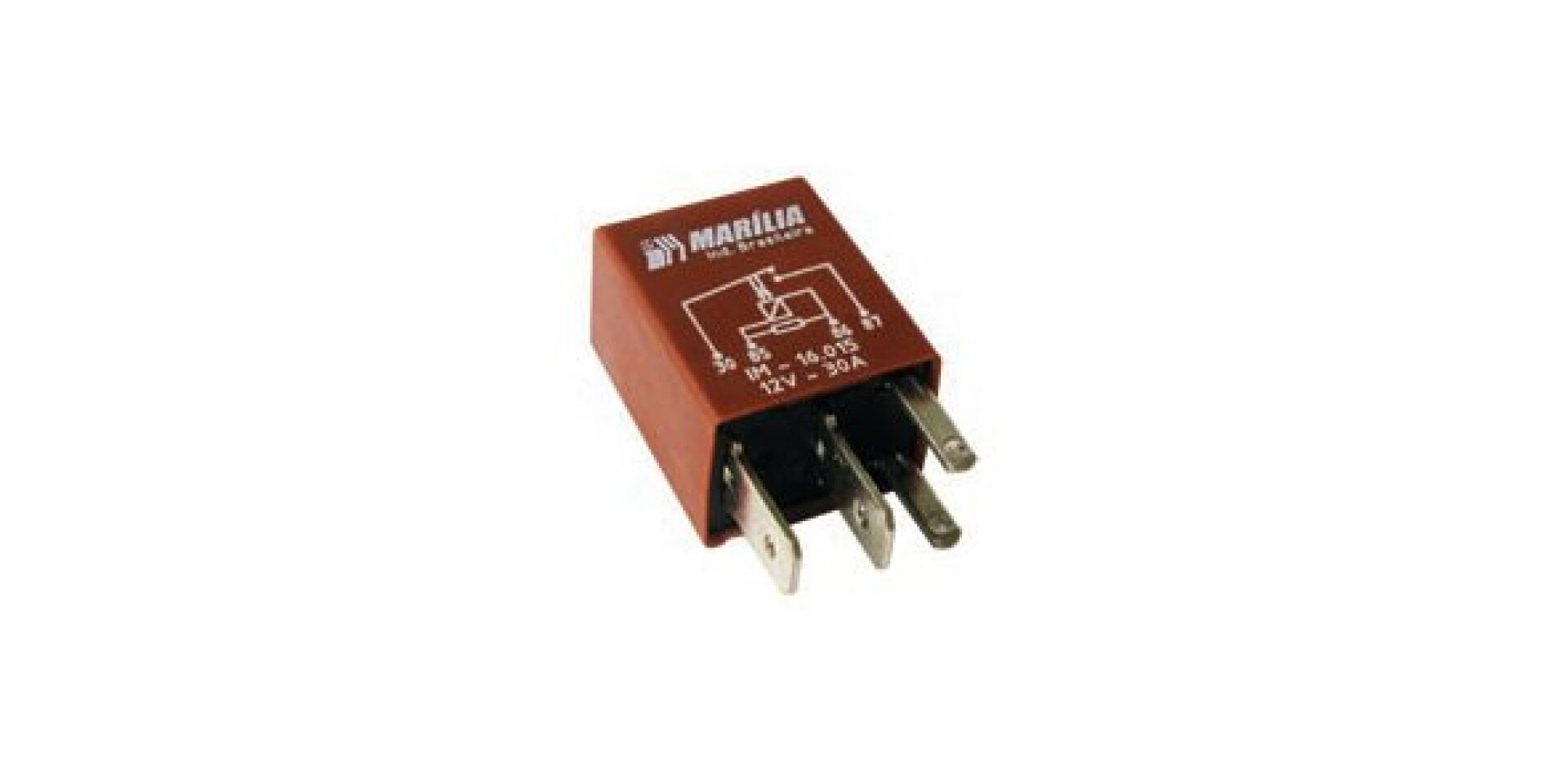 RELAY - MINI UNIV.4T 30A 12V=DNI.123 MARILIA 