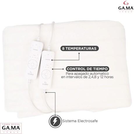 Calienta cama GAMA de 2 plazas 150x160cm Calienta cama GAMA de 2 plazas 150x160cm