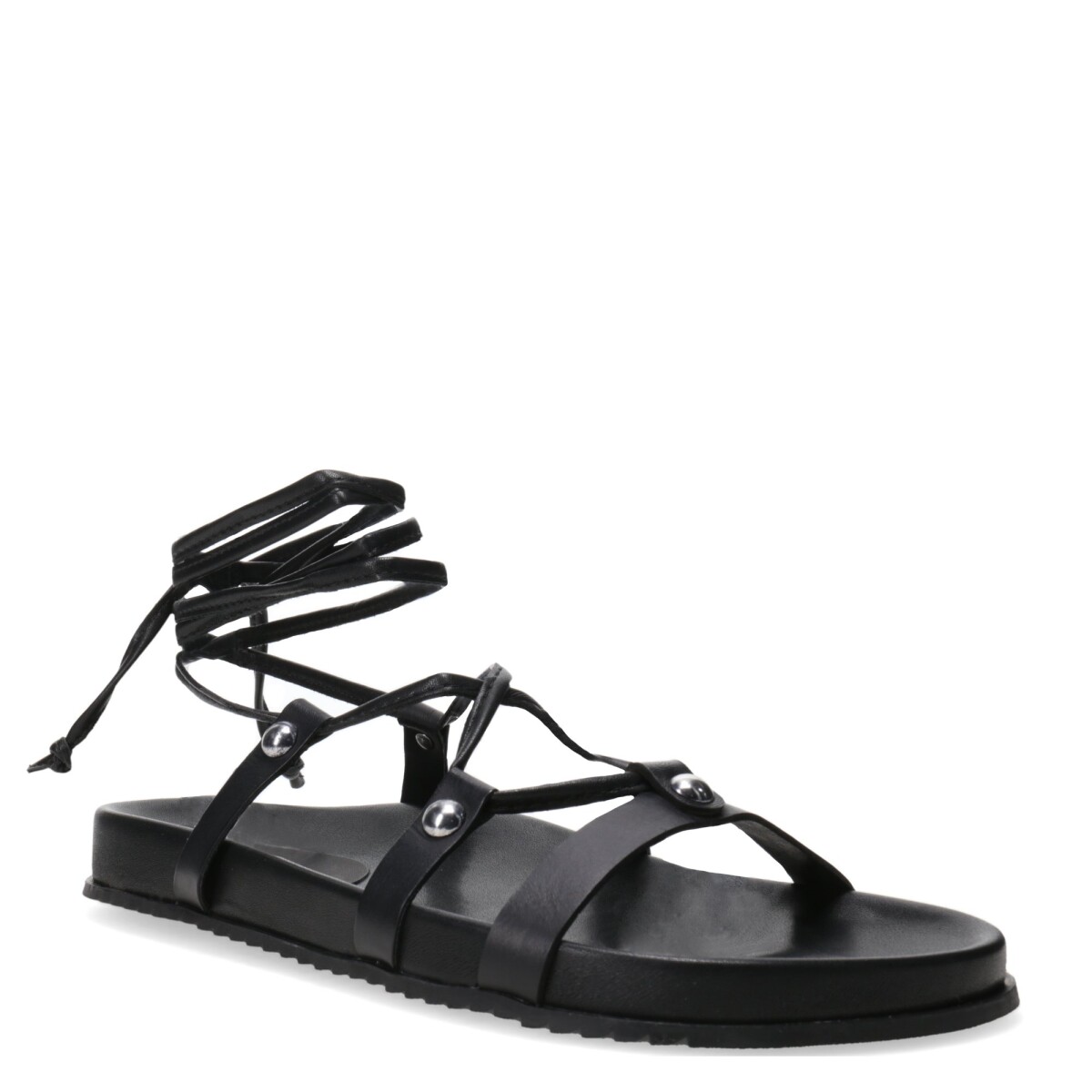 Sandalias de Mujer Miss Carol con Tiras al Tobillo - Negro 